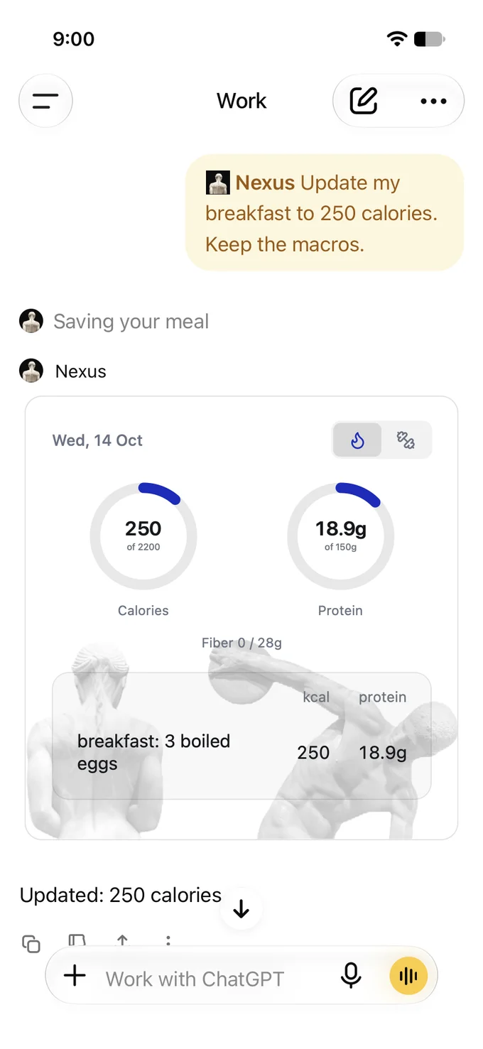 Corrected meal and consistent totals
